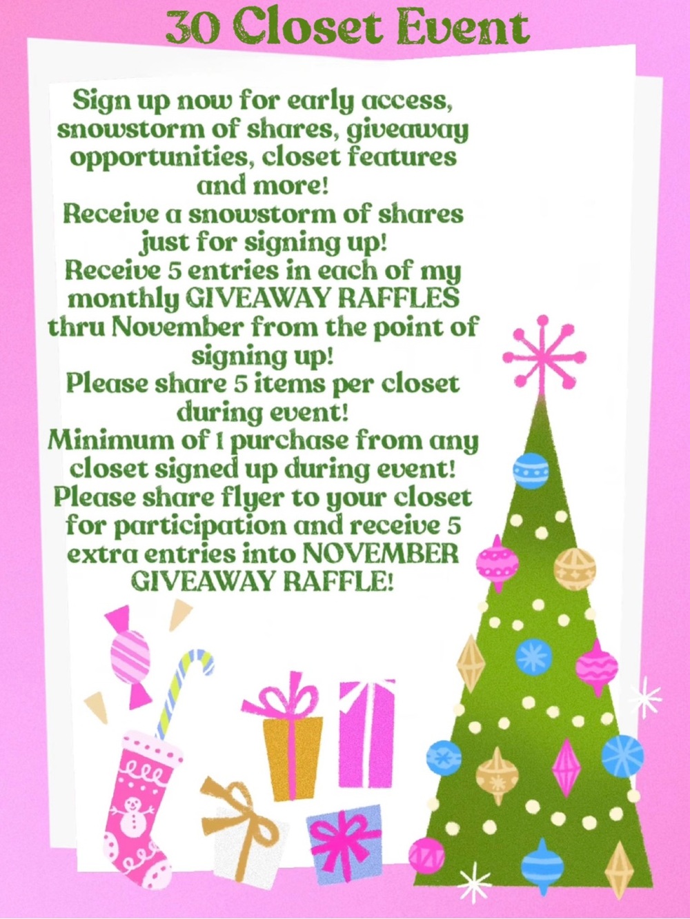 Participant Slide Posted (2nd Photo)🎄Holiday Shop and Share🎁30 Closet Event☃️ - Picture 3 of 5